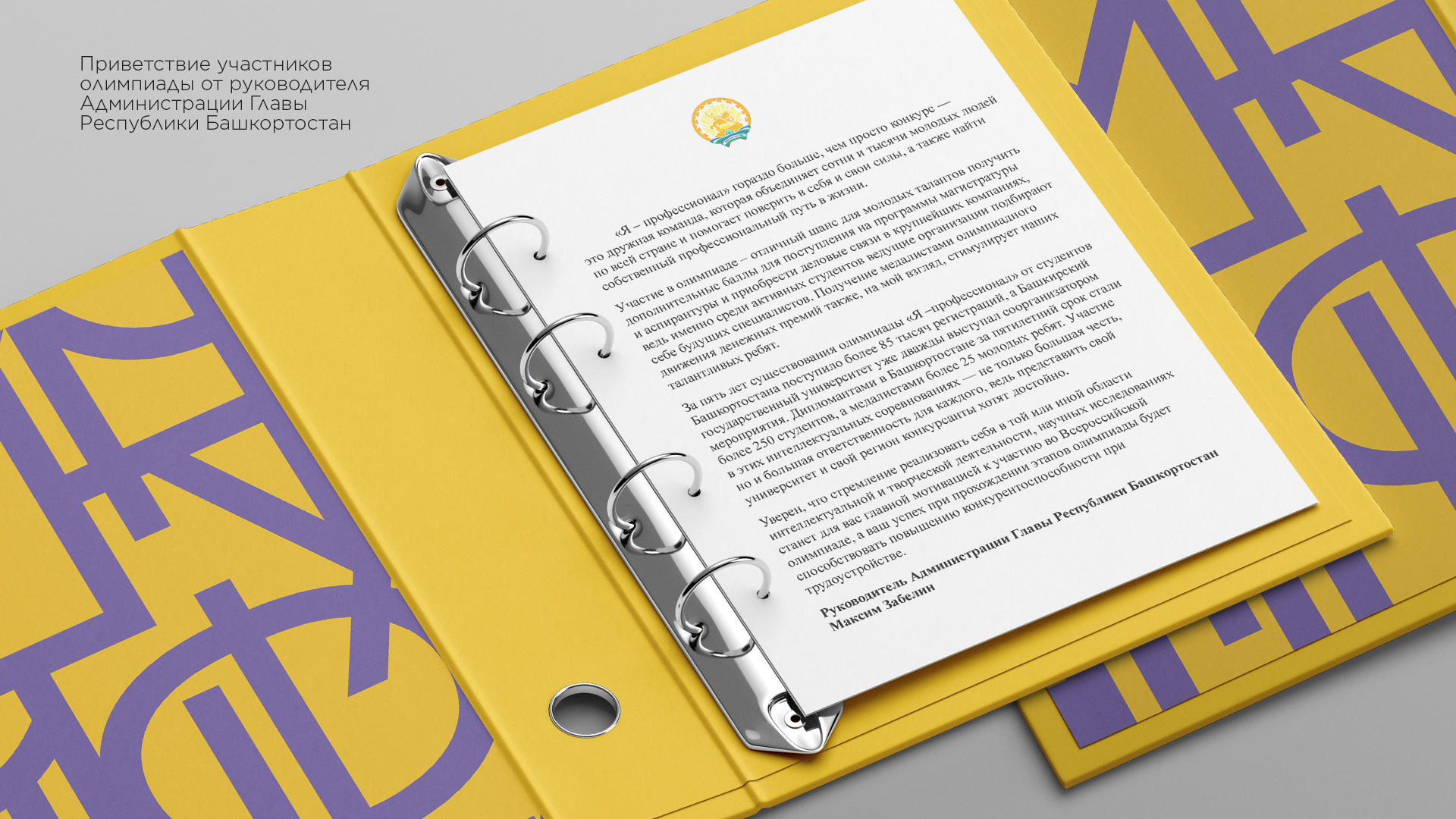 Руководитель Администрации Главы Республики Башкортостан Максим Забелин призвал студентов участвовать в олимпиаде «Я – профессионал»